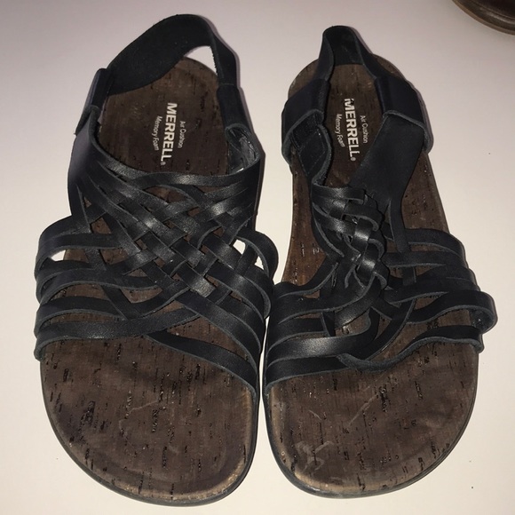 merrell womens sandals with memory foam